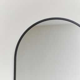Melody Maison Black Oval Framed Wall Mirror 140cm X 40cm - Size: 140 cm X 40 cm - thumbnail 6