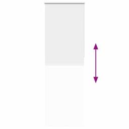 Berkfield Home Roller Blind Blackout White 80x210 cm Fabric Width 75.7 cm Polyester - thumbnail 9