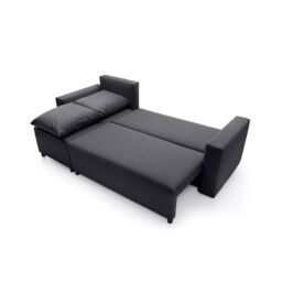 Abakus Direct Oslo Reversible Corner Sofa Bed in Black in True Black - thumbnail 6