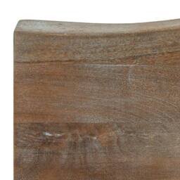 Wyld Haus Live Edge Acacia Console Table, Light Acacia Top - Black Metal Legs in Natural - thumbnail 4