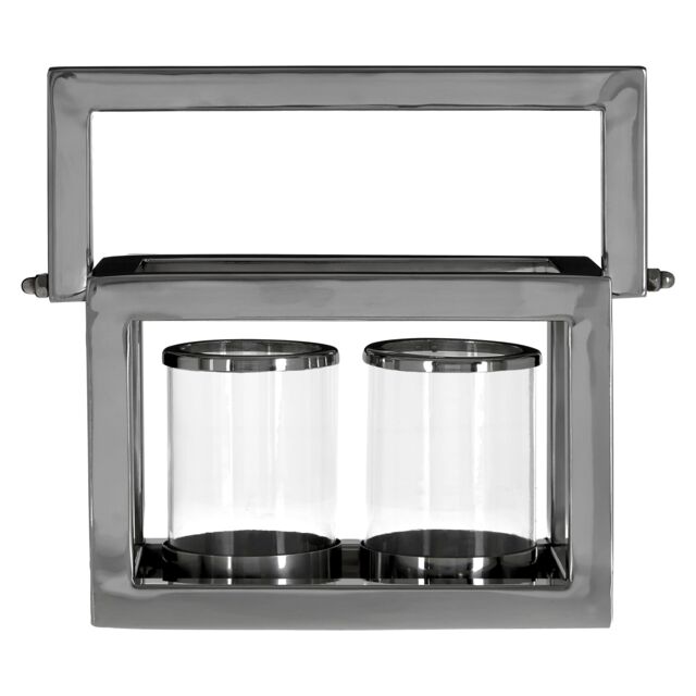 Orsina Stylish Design 2 Light Lantern, Elegant Design Large Lantern in Silver - image 1