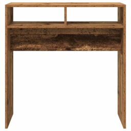 Berkfield Home Console Table Old Wood 78x30x80 cm Engineered Wood in Brown - Size: 78 x 30 x 80 cm - thumbnail 4