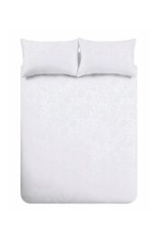 Bianca 'Fleur Matelasse' Jacquard 200 Thread Count Cotton Duvet Cover Set in White - Size: Single - thumbnail 5