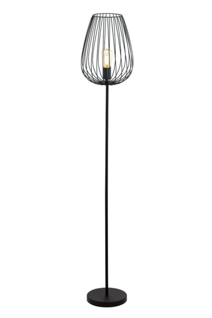 Eglo Newtown Metal Floor Lamp in Black - image 1