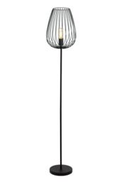 Eglo Newtown Metal Floor Lamp in Black - thumbnail 1