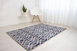 Rugstyle Balletto Heatset Geometric Rug in Blue - Size: 200 cm x 290 cm - thumbnail 2