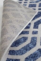Rugstyle Balletto Heatset Geometric Rug in Blue - Size: 200 cm x 290 cm - thumbnail 3