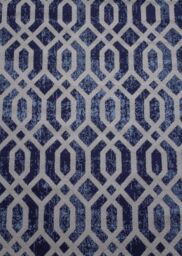 Rugstyle Balletto Heatset Geometric Rug in Blue - Size: 200 cm x 290 cm - thumbnail 1