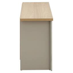 FORGEVIO 2 Shelf Shoe Storage bench Unit Grey & Oak Simple design - thumbnail 3