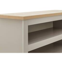 FORGEVIO 2 Shelf Shoe Storage bench Unit Grey & Oak Simple design - thumbnail 5