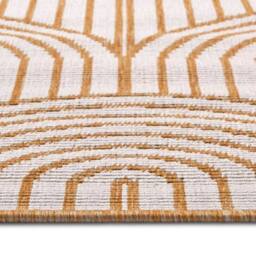 THE RUGS Flatweave Indoor Outdoor Reversible Rug Pangli Durable Polypropylene in Yellow - Size: 120 cm x 170 cm - thumbnail 5