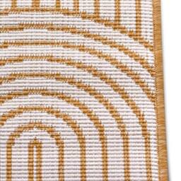 THE RUGS Flatweave Indoor Outdoor Reversible Rug Pangli Durable Polypropylene in Yellow - Size: 120 cm x 170 cm - thumbnail 4