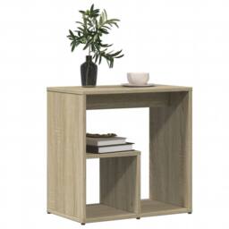 Berkfield Home Side Tables 2 pcs Sonoma Oak 50x30x50 cm Engineered Wood in Light Oak - Size: 50 x 30 x 50 cm - thumbnail 4