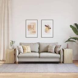 Berkfield Home Side Tables 2 pcs Sonoma Oak 50x30x50 cm Engineered Wood in Light Oak - Size: 50 x 30 x 50 cm - thumbnail 1