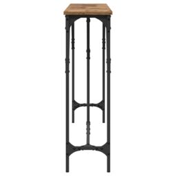 Berkfield Home Console Table Old Wood 140x23x75 cm Engineered Wood in Brown - Size: 140 x 23 x 75 cm - thumbnail 5