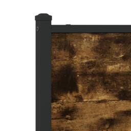 Berkfield Home Metal Bed Frame without Mattress Smoked Oak 75x190 cm Small Single in Brown - thumbnail 9