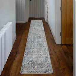 Kukoon Blue Grey Abstract Mosaic Pattern Soft Dense Pile Living Room Area Rug in Mid Blue - Size: 240 cm x 330 cm - thumbnail 5