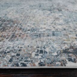 Kukoon Blue Grey Abstract Mosaic Pattern Soft Dense Pile Living Room Area Rug in Mid Blue - Size: 240 cm x 330 cm - thumbnail 8