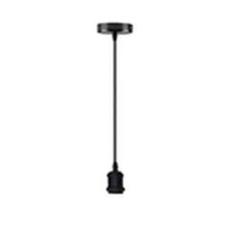 Havendro Black - Round Cable Pendant Lamp Holder: Industrial Vintage Ceiling Rose E27 - thumbnail 1