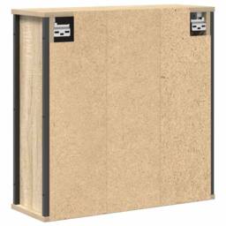 Berkfield Home Bathroom Wall Cabinet with Mirror Sonoma Oak 50x21x60 cm in Brown - Size: 50 x 21 x 60 cm - thumbnail 8