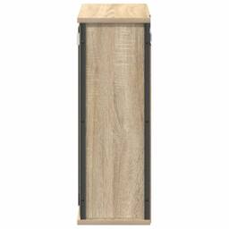 Berkfield Home Bathroom Wall Cabinet with Mirror Sonoma Oak 50x21x60 cm in Brown - Size: 50 x 21 x 60 cm - thumbnail 7