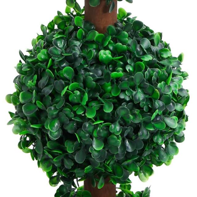 Berkfield Home Artificial Boxwood Plant with Pot Ball Shaped Green 90 cm - image 1