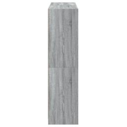 Berkfield Home Modern Bookcase with Doors Grey Sonoma 136x37x142 cm Engineered Wood - Size: 136 x 37 x 142 cm - thumbnail 8