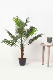 Homescapes Green Mini Palm Tree Artificial Plant with Pot, 100 cm - thumbnail 6