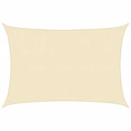 Berkfield Home Sunshade Sail 160 g/m¬≤ Cream 3.5x5 m HDPE - thumbnail 2