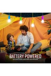 Globrite Pack of 4 Battery Operated Lights LEDs Instant Outdoor Indoor - thumbnail 4