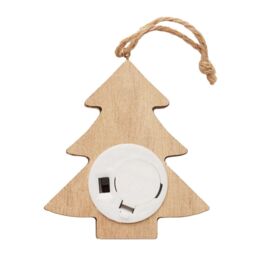MidOcean Lulie Wooden Lights Tree Dration (Batteries Included) in Cream - thumbnail 2