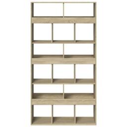 Berkfield Home Bookcase Sonoma Oak 100x33x187.5 cm Engineered Wood in Light Oak - thumbnail 4