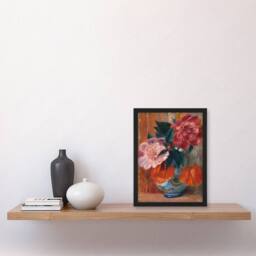 Artery8 Tulips & Peonies in Pitcher Glackens Framed Wall Art Print - Size: A4 - thumbnail 4