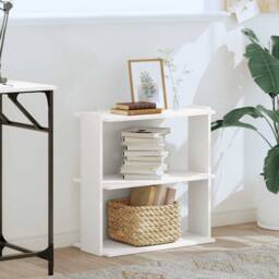 Berkfield Home Bookcase 3-Tier White 60x30x60 cm Engineered Wood - Size: 60 x 30 x 60 cm - thumbnail 3