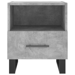 Berkfield Home Bedside Cabinet Concrete Grey 40x35x47.5 cm Engineered Wood - thumbnail 4
