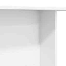 Berkfield Home Dining Table White 110x60x75 cm Engineered Wood - Size: 110 x 60 x 75 cm - thumbnail 8