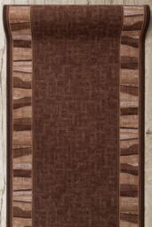 RugsX Anti-Slip Linea Runner in Brown - Size: 67 cm x 160 cm - thumbnail 4