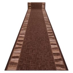 RugsX Anti-Slip Linea Runner in Brown - Size: 67 cm x 160 cm - thumbnail 1