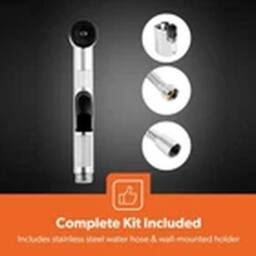 Havendro GEEPAS Hand Held Bidet Sprayer - Bathroom Shower Tap, Muslim Shattaf in Silver - thumbnail 5