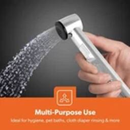 Havendro GEEPAS Hand Held Bidet Sprayer - Bathroom Shower Tap, Muslim Shattaf in Silver - thumbnail 4