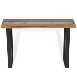 Berkfield Home Decorative Console Table Teak 100x35x75 cm in Brown - Size: 100 x 35 x 75 cm - thumbnail 5