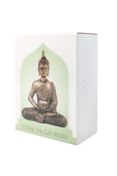 KDMD Sitting Thai Buddha Tealight Holder in Bronze - thumbnail 2