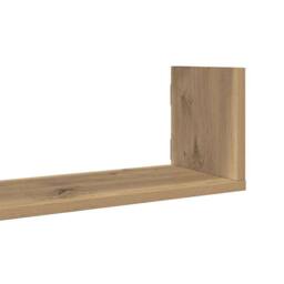 Berkfield Home Durable Wall Shelves 3 pcs Artisian Oak 80x18x18 cm Engineered Wood in Brown - Size: 80 x 18 x 18 cm - thumbnail 7