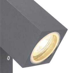 Netlighting Veronika Outdoor Spotlight Anthracite IP44 Clear Glass Shade 1x GU10 in Grey - thumbnail 3