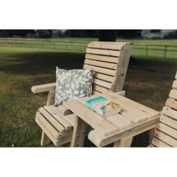 Churnet Valley Garden Furniture Ltd Ergonomical Love Seat - Fully Assembled - Set of Cushions Inc in Brown - thumbnail 8
