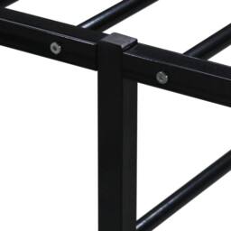 Berkfield Home Elegant Bed Frame Black Metal 200x200 cm - thumbnail 5