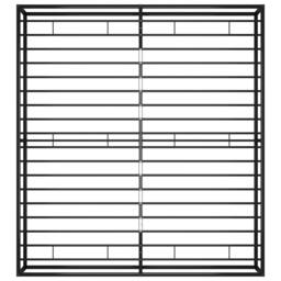Berkfield Home Elegant Bed Frame Black Metal 200x200 cm - thumbnail 6