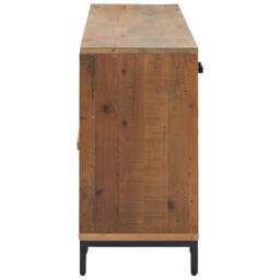 Berkfield Home Sideboard Brown 110x35x70 cm Solid Pinewood - Size: 110 x 35 x 70 cm - thumbnail 5