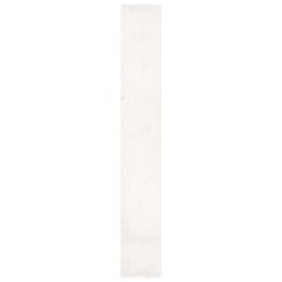 Berkfield Home Book Cabinet/Room Divider White 80x30x199.5 cm Solid Wood Pine - thumbnail 6