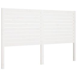 Berkfield Home Bed Headboard White 186x4x100 cm Solid Wood Pine - Size: 186 x 4 x 100 cm - thumbnail 2